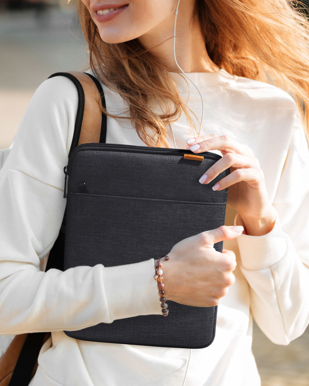 inateck DE EdgeKeeper 360° Rundumschutz Laptoptasche Hülle 13-16 Zoll mit Zubehörtasche, LB01006/S1