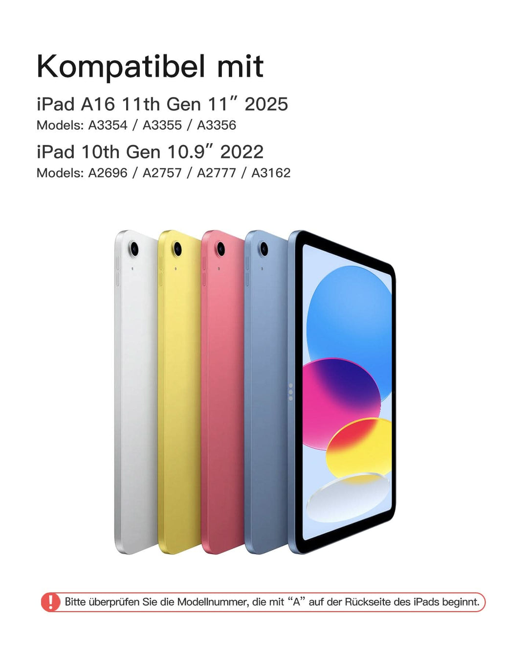 NeoMagic Magnetische Tastatur Hülle für iPad 11/10 Gen 2025 A16 11", QWERTZ, KB903-10