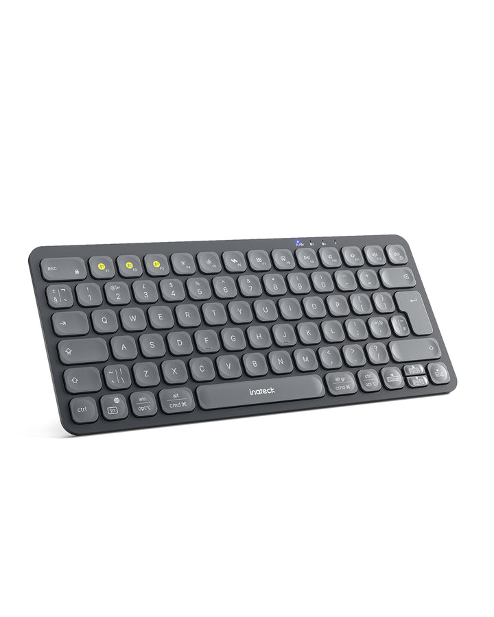 Bluetooth Tastatur Kabellose, QWERTZ für iPad Pro/Air/Mini/Windows/MacOS/Android, Ergonomisches mit KI Key,KB107