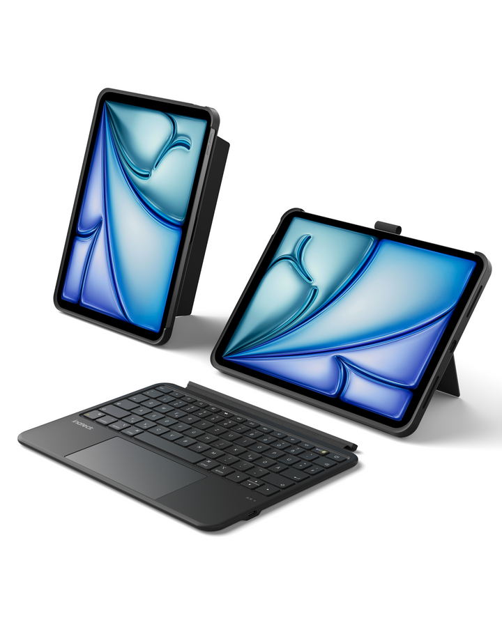 Inateck Abnehmbar Hülle mit Tastatur für iPad Air 11 Zoll(2026/2025/2024), iPad Air 5/4,für iPad Pro 11 Zoll, QWERTZ, AceTouch Pro, KB403-11A | Red Dot Design Award 2026