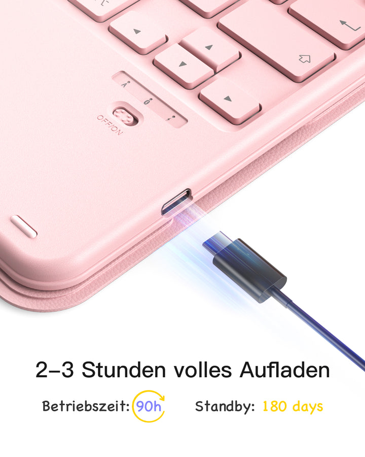 inateck DE Abnehmbar Tastatur für iPad 11" A16 (2025), iPad Air 11" M3/M2 (2025/2024), iPad Air 10.9" 5/4, iPad Pro 11" 4/3/2/1, KB
