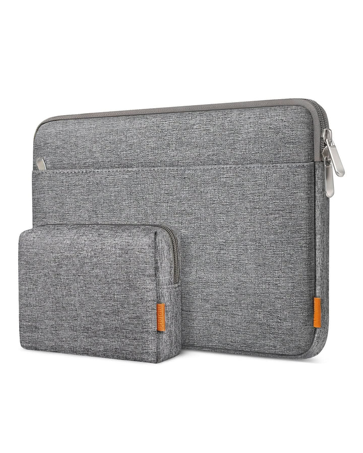 inateck DE Ultraleichte Laptoptasche Hülle 13-16 Zoll mit Zubehörtasche, LB01005 13 Zoll Grau