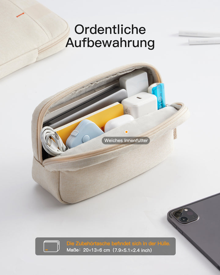 inateck DE Edgekeeper 360° Professioneller Schutz Hülle für 13" MacBook, mit Zubehörtasche, LB01011