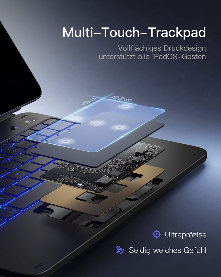 Inateck NeoMagic Magnetische Tastatur Hülle für iPad Air 11 Zoll(2025/2024), Magic Keyboard für iPad Pro 11", KB903-11A