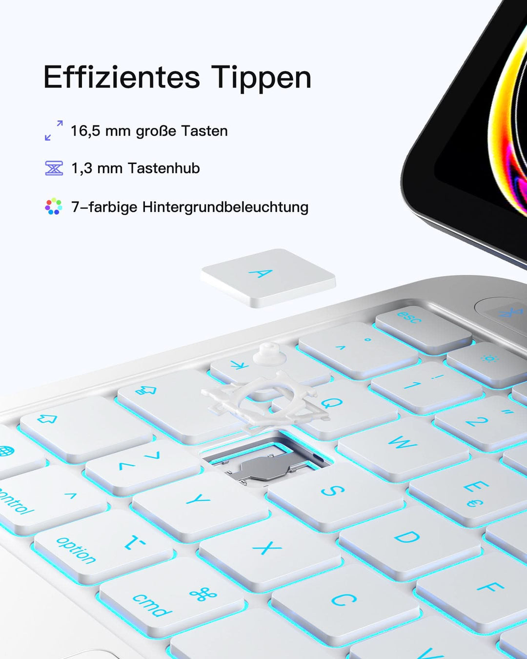 Inateck NeoMagic Magnetische Tastatur Hülle für iPad Air 11 Zoll(2025/2024), Magic Keyboard für iPad Pro 11", KB903-11A