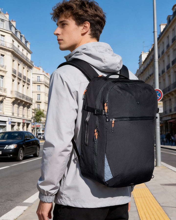 inateck DE Inateck Reiserucksack 39L, Spritzwassergeschützt TSA Handgepäck Flugzeug Rucksack Travel Backpack Herren für 15.6 Zoll L