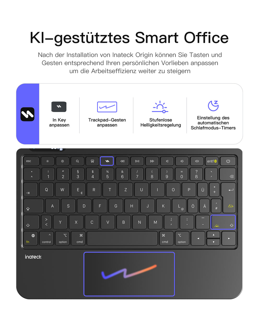 Inateck NeoMagic Magnetische Tastatur Hülle für iPad Air 11 Zoll(2025/2024), Magic Keyboard für iPad Pro 11", KB903-11A