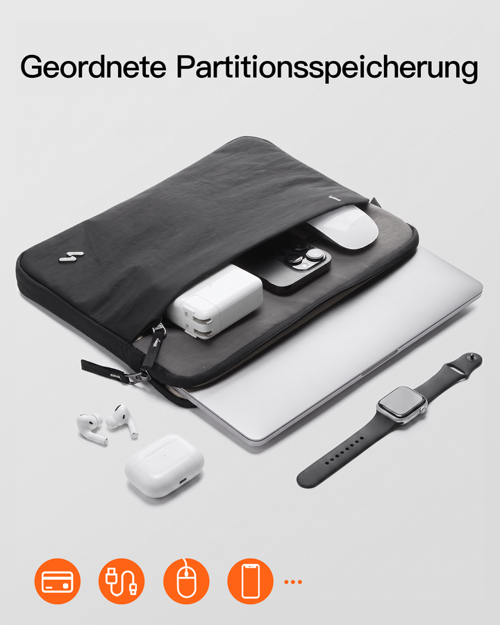 Inateck Laptop-Hülle Sleeve, kompatibel mit 14" MacBook Pro M5/M4/M3/M2/M1 Pro/Max (2026-2021), LBT14