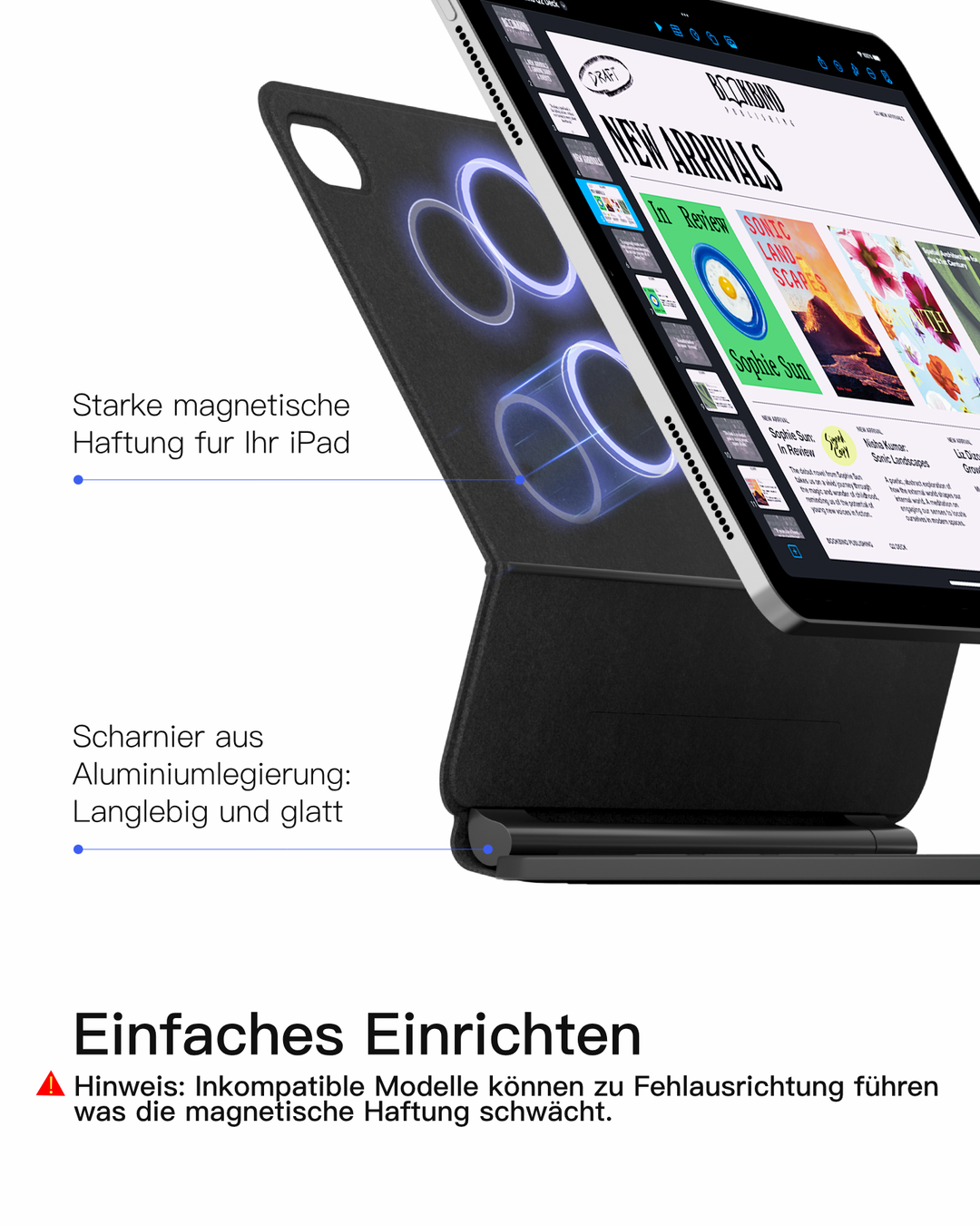 NeoMagic Magnetische Tastatur Hülle für iPad 11" (A16 2025), iPad 10, KB09119-10