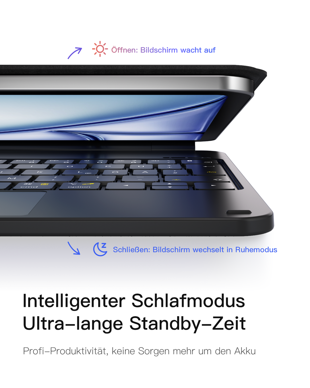 NeoMagic Magnetische Tastatur Hülle für iPad 11" (A16 2025), iPad 10, KB09119-10