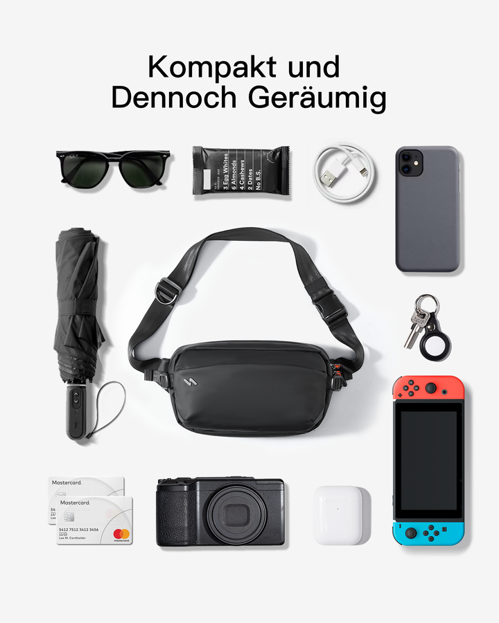 Inateck Sling Bag Umhängetasche wasserabweisend, Crossbody Schultertasche mit RFID-Schutz, FBX23