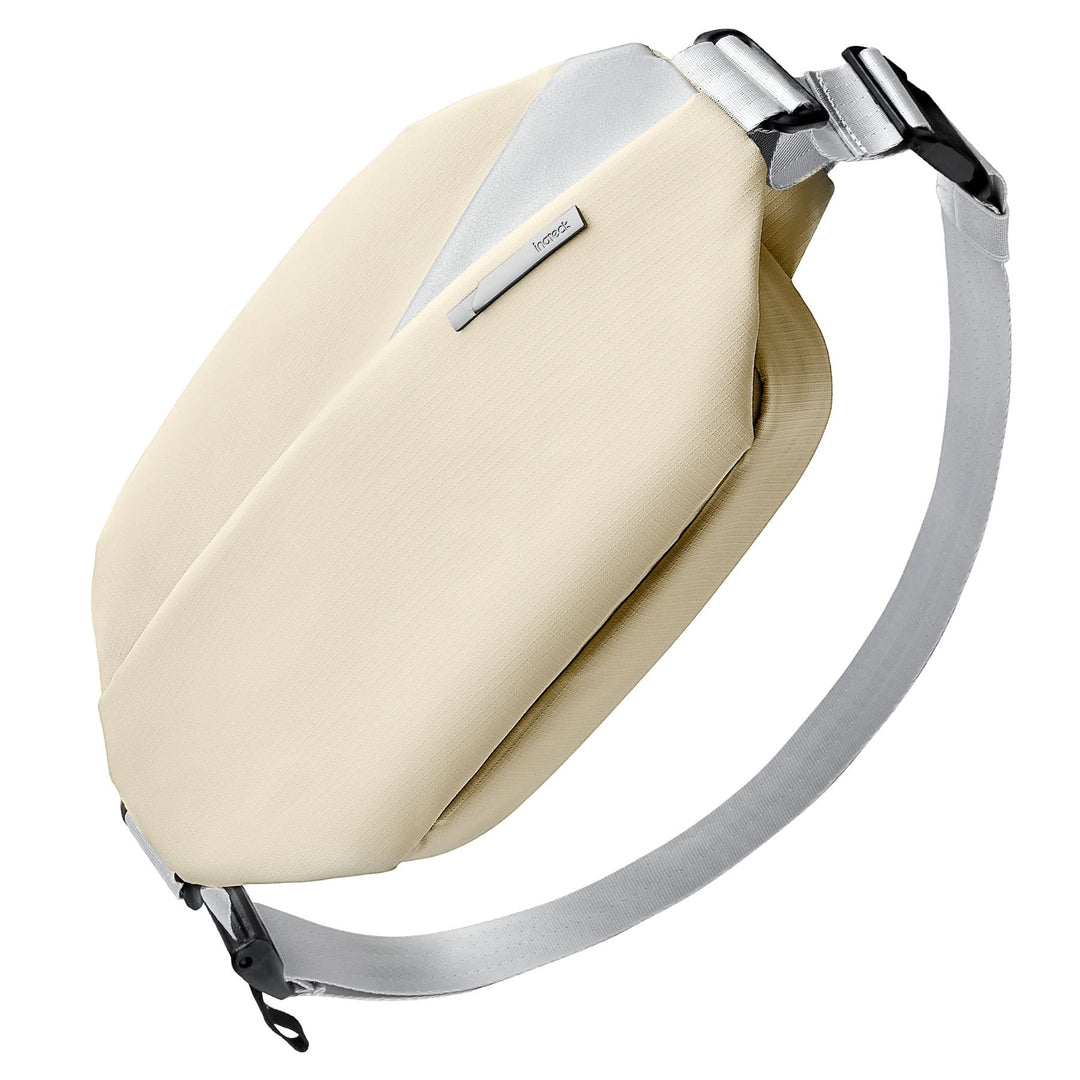 inateck DE Sling Bag mit 19 eingebaute Taschen, stylische Crossbody Bag mit verstellbarem Schultergurt, LB03014 Beige