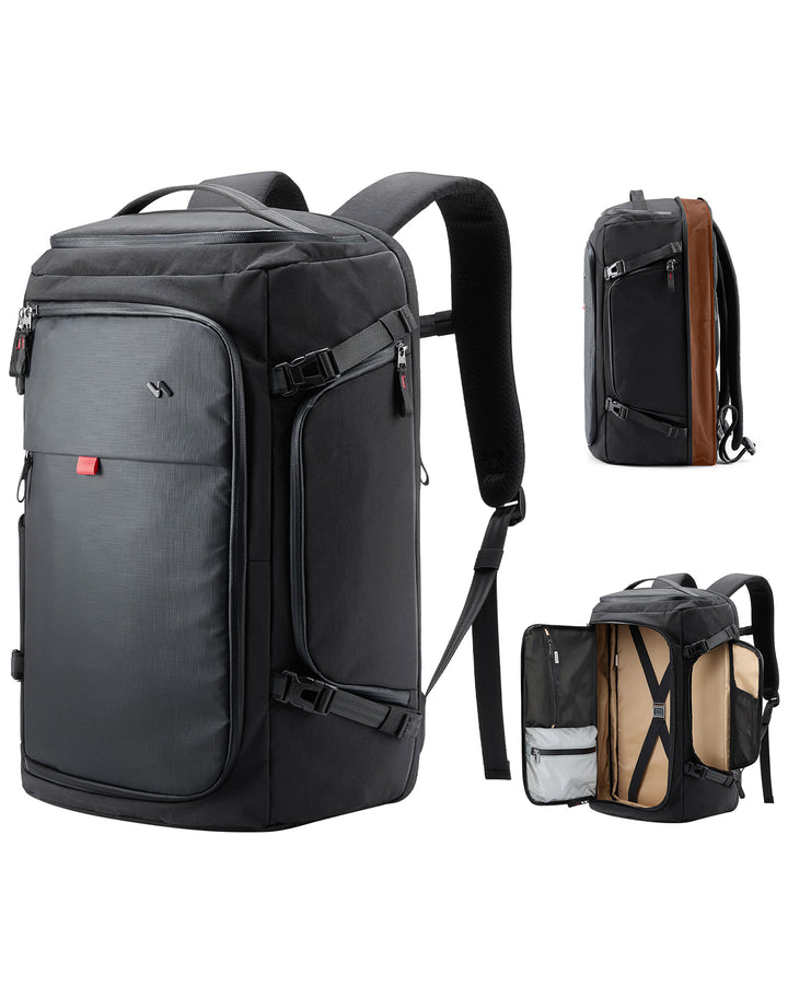 Leichter Reiserucksack 36-43L erweiterbar, TSA freundlicher Travel Laptop Backpack für Herren Damen, BPX36
