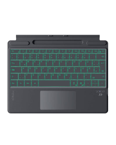 Surface Pro 9 Tastatur für Surface Pro 9/8/X, 7 Farben Hintergrundbeleuchtung, mit Trackpad, KB05113 - Inateck Official DE