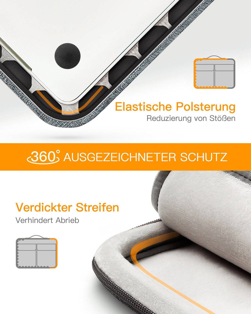 EdgeKeeper 360° Rundumschutz Laptoptasche Schultertaschen 13-15,6 Zoll - LB03008/K5 - Inateck Official DE