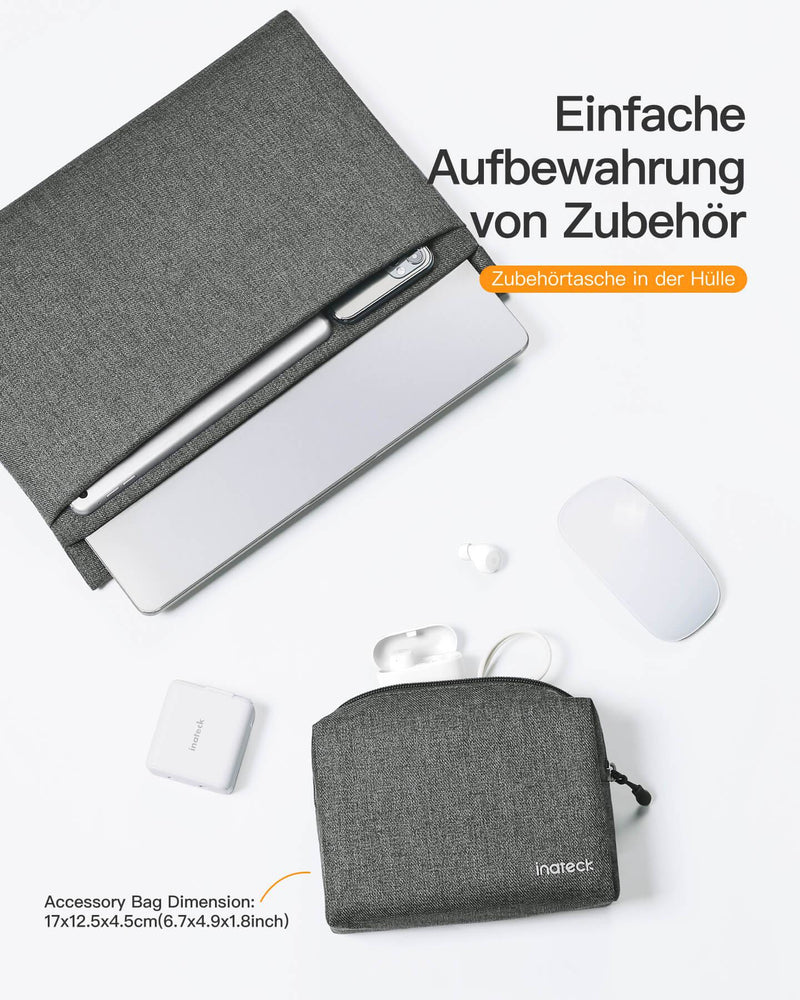 Ultradünne Tasche Hülle 13 Zoll für 14 Zoll MacBook Pro M2 2023/M1 2021, LB01009 - Inateck Official DE