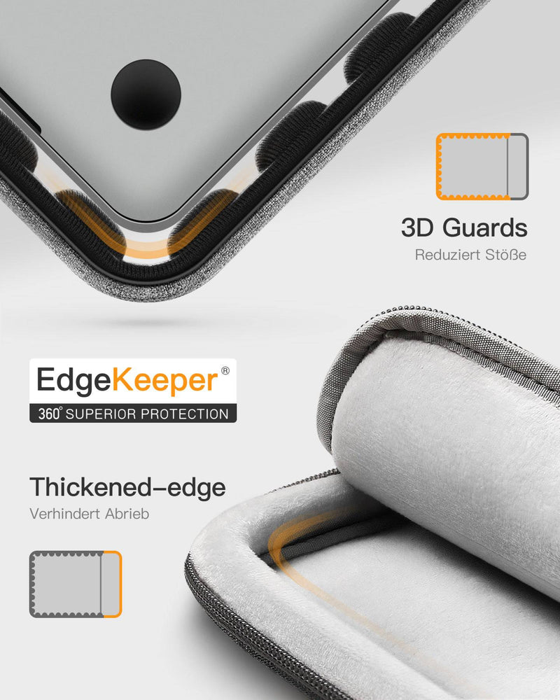 EdgeKeeper 360° Rundumschutz Laptoptasche Hülle 13-16 Zoll mit Zubehörtasche, LB01006/S1 - Inateck Official DE