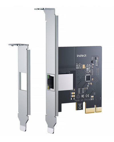 2.5GBase-T PCIe Netzwerk Adapter, 2500/1000/100Mbps PCI Express Gigabit Ethernet Karte, mit Standard und Low-Profile Halterungen KE1200B - Inateck Official DE
