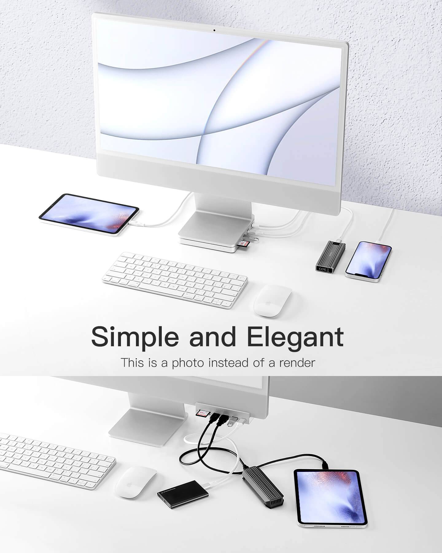 Inateck 8in1 iMac 24" 2021 Docking Station, USB 3.2 Gen 2, DK2001 Inateck Official DE