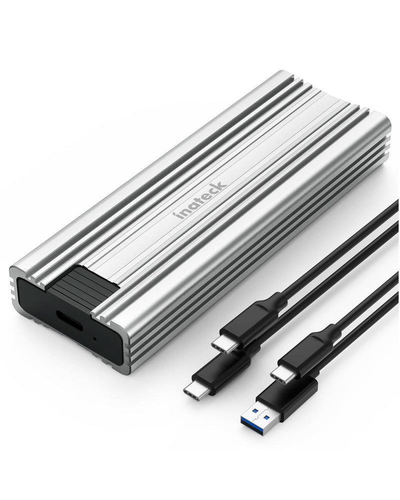 M.2 NVMe Gehäuse USB 3.2 Gen 2, für M.2 SATA /NVMe SSD (2242, 2260, 2280), USB A-C/USB C-C Kabel, FE2025 - Inateck Official DE