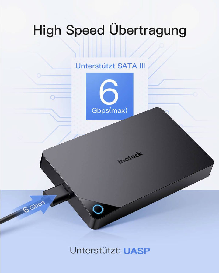 SSD Festplattengehäuse USB 3.0 2,5 Zoll SATA