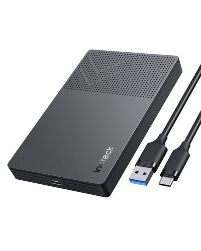 USB 3.2 Gen 2 Festplattengehäuse für 2,5 Zoll SSD HDD 9.5mm/7mm, 6Gbps, mit UASP, FE2014 - Inateck Official DE