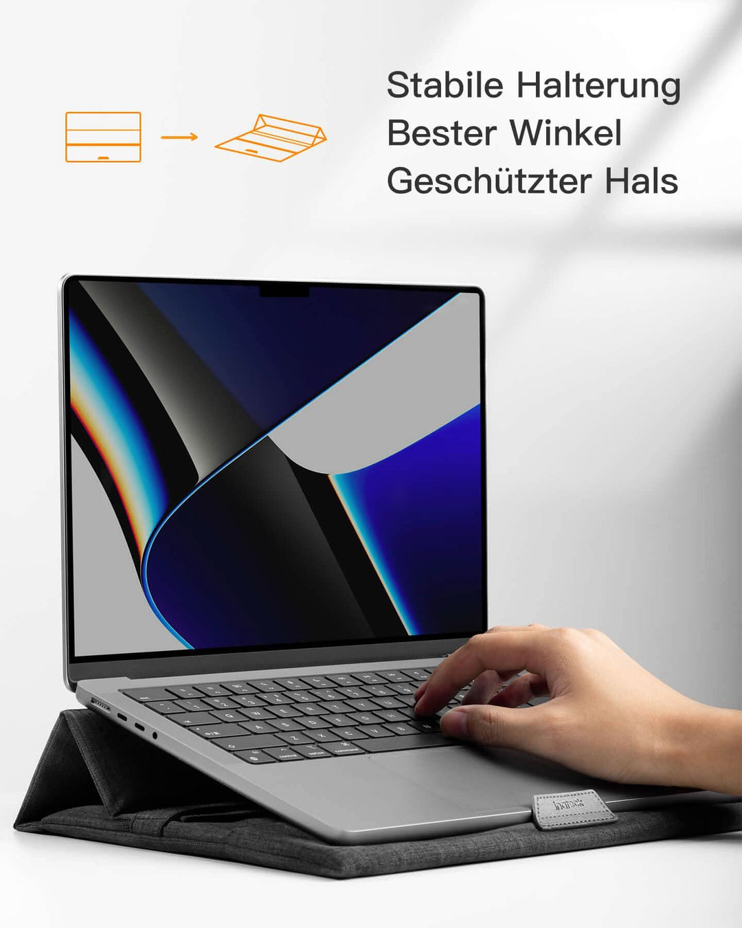 HYZUO Laptophülle 13" Wildlederimitat Oliv - Kompatibel Mit MacBook Air/Pro 13" (2016-2022), Stoßfest