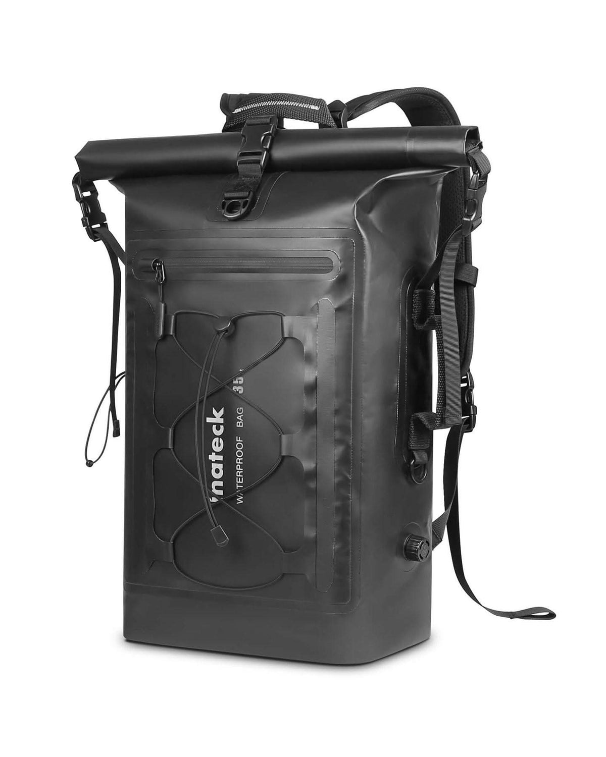 Inateck Fahrradrucksack 30L/35L wasserdichter Organizer mit abnehmbarem Schulterriemen, Auslassventil wasserdichtem Reißverschluss BP06001, Schwarz – Inateck Official DE