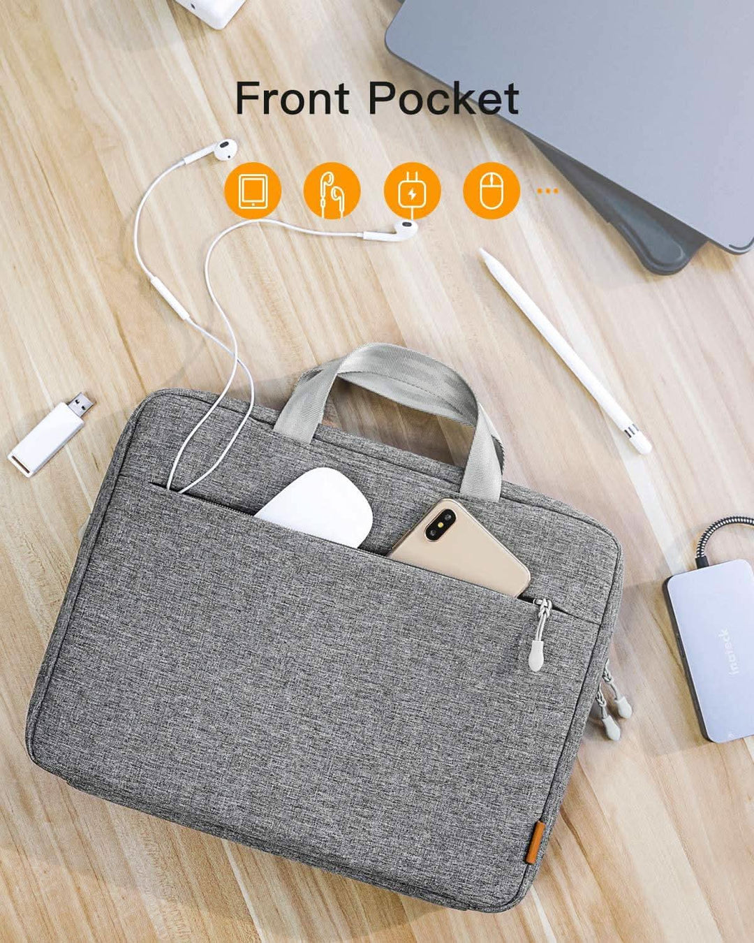 NIDOO 12"-13 Zoll Laptop Sleeve Hülle Tasche Für 13" IPad Pro M4 / 12,9" IPad Pro M2 / 13" MacBook Pro M3 M2 / MacBook Air M2 / Surface Pro 10