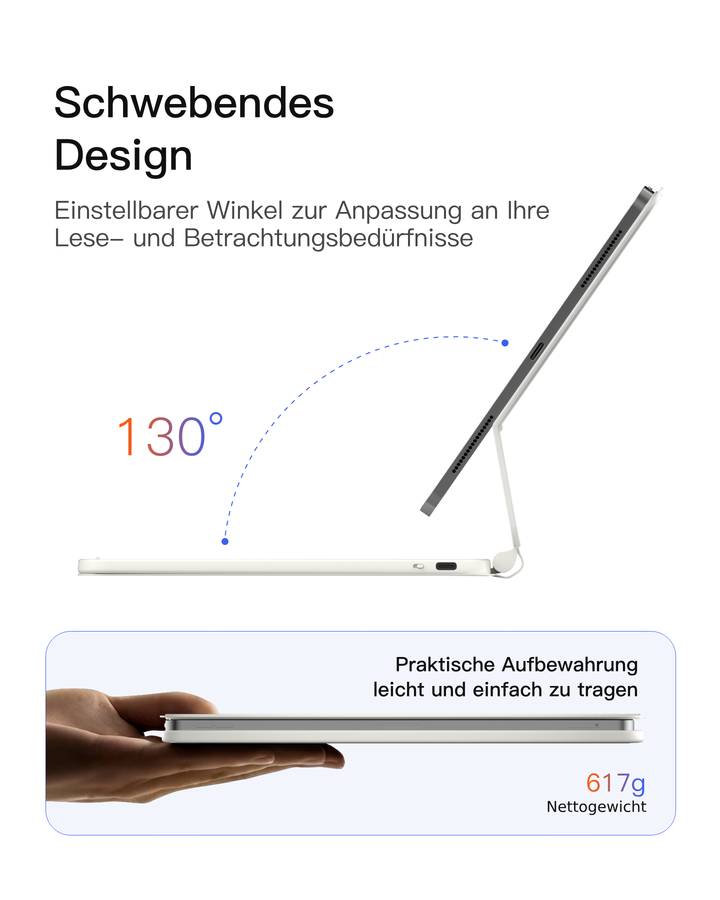NeoMagic Magnetische Tastatur Hülle für iPad 11" (A16 2025), iPad 10, KB09119-10