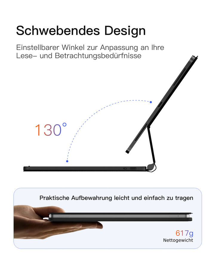 NeoMagic Magnetische Tastatur Hülle für iPad 11" (A16 2025), iPad 10, KB09119-10