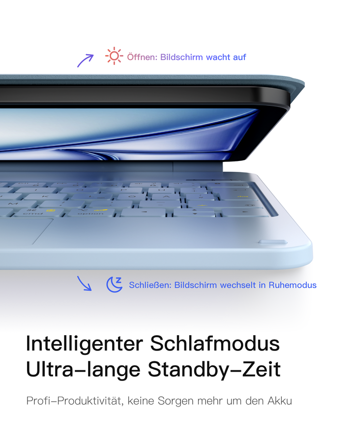 NeoMagic Magnetische Tastatur Hülle für iPad 11" (A16 2025), iPad 10, KB09119-10
