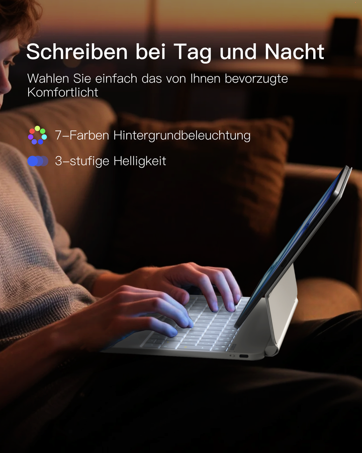 NeoMagic Magnetische Tastatur Hülle für iPad 11" (A16 2025), iPad 10, KB09119-10