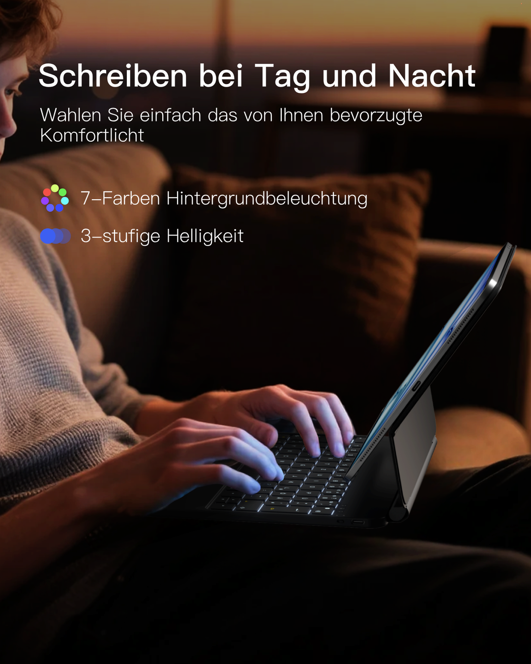 NeoMagic Magnetische Tastatur Hülle für iPad 11" (A16 2025), iPad 10, KB09119-10