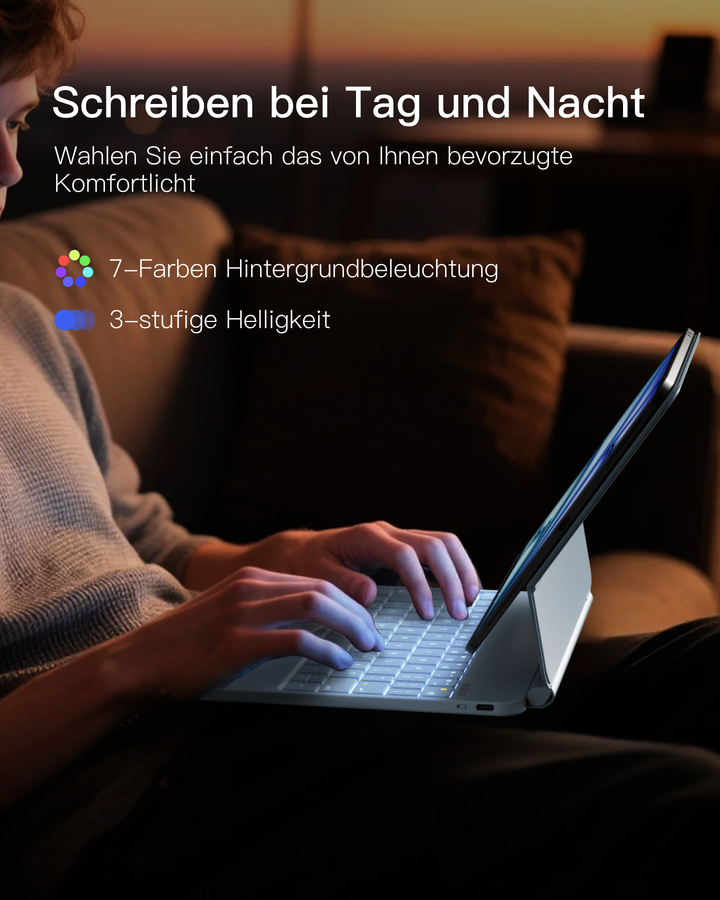 NeoMagic Magnetische Tastatur Hülle für iPad 11" (A16 2025), iPad 10, KB09119-10