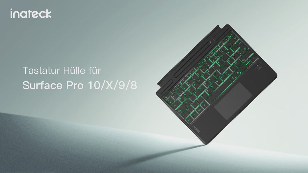 Surface Pro AI Funktion Tastatur, Kompatibel mit Surface Pro 11/10/9/8/X, QWERTZ, KB05114