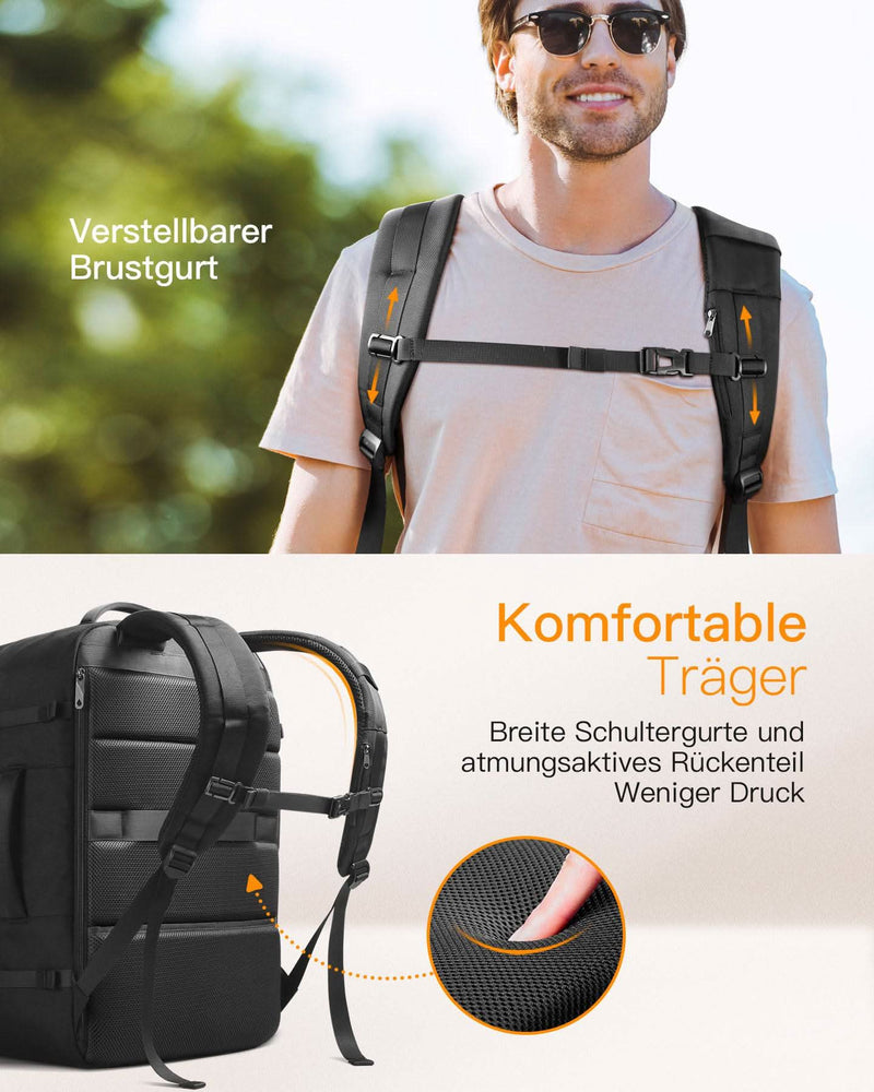 20L-42L Handgepäck Reiserucksack für 13-15,6 Laptop, Flug Genehmigt Kabinenrucksack, BP03005 - Inateck Official DE