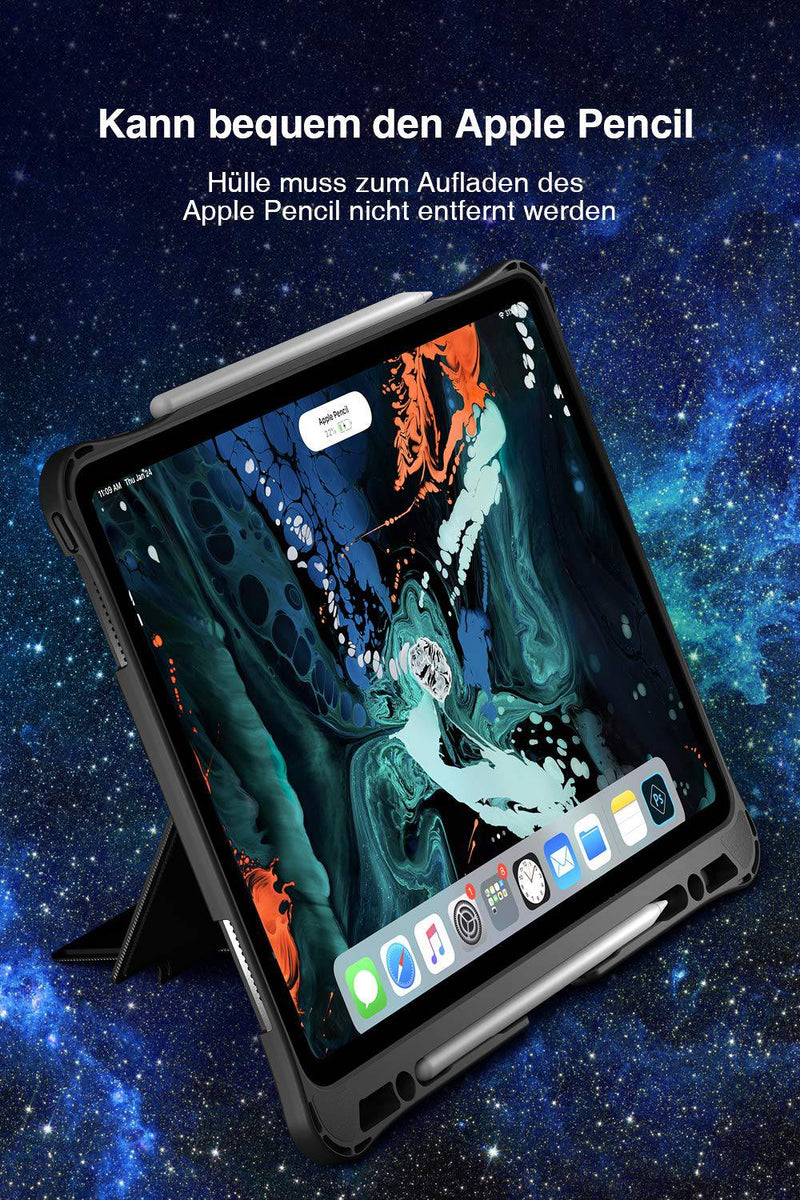 Tastatur Hülle für iPad Pro 12,9 Zoll 2020/2018(4. und 3. Gen), abnehmbar, mit DIY Hintergrundbeleuchtung, QWERTZ, KB02006 - Inateck Official DE