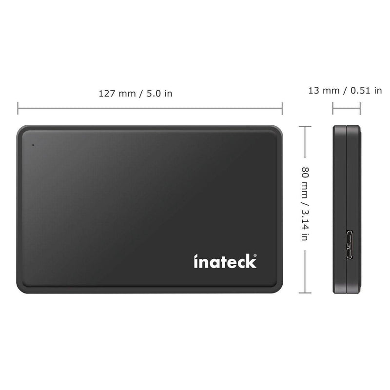 Externes Wechsel-Festplattengehäuse für 2,5 Zoll-HDD/SSD, bis 5 Gbit/s, USB 3.0-Anschlusskabel, werkzeuglos - FE2004 - Inateck Official DE