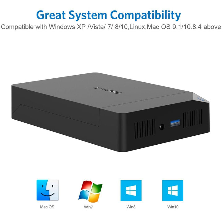 Festplattengehäuse 3.5 USB 3.0, HDD Gehäuse für 2,5”/ 3,5” SATA HDD SSD, Unterstützt UASP und maximal 12 TB Laufwerke, 12 V/ 2A Netzteil - FE3002 - Inateck Official DE
