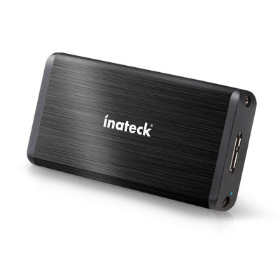 Externes Wechsel-Festplattengehäuse aus Aluminium für M50 mSATA SSD, USB 3.0-Anschlusskabel, UASP-fähig - FE2009 - Inateck Official DE