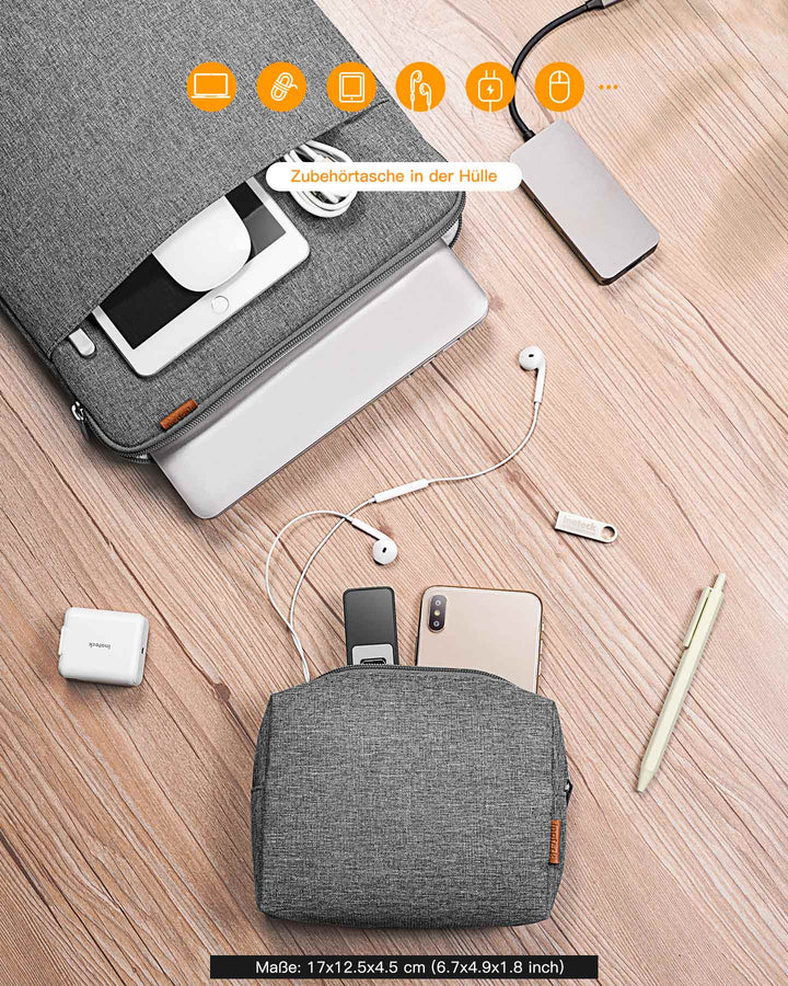Inateck EdgeKeeper 360° Schützende Laptop-Tragetasche 13-16 Zoll LB01006/EdgeKeeper S1 - 2