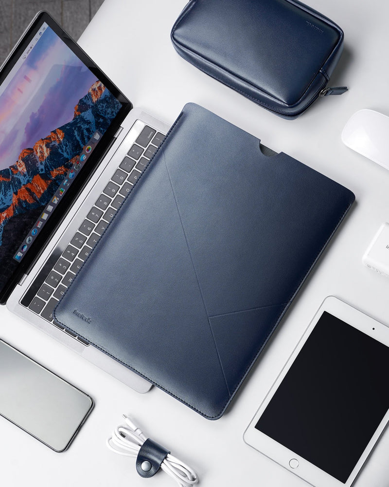 13 Zoll Hülle Schutzhülle Kompatibel mit 13 MacBook, MacBook Pro, Surface Pro X/7/6/5/4, XPS13, Laptop Sleeve Case LB01008-13S, Blau - Inateck Bags DE