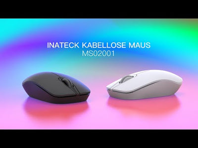 Kabellose Maus, 2.4 GHz Silent Funkmaus mit USB A und Type C Empfänger Drahtlose Maus, 1500 DPI, für Notebook, PC, Laptop, MacBook